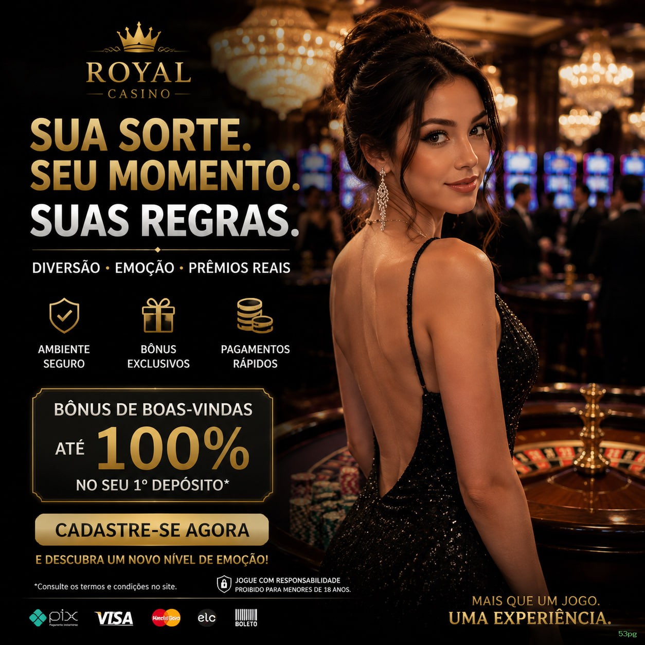 Cassino ao vivo da 53pg com dealers reais